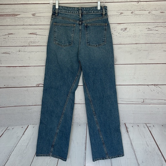 A.L.C. Abbott Straight Jeans Size 26 Medium Wash - Picture 9 of 16